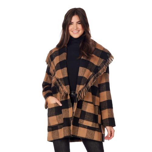 Mud Pie Women Hartford Fringe Coat