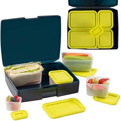 Leakproof Translucent Bento Box with Containers Cover