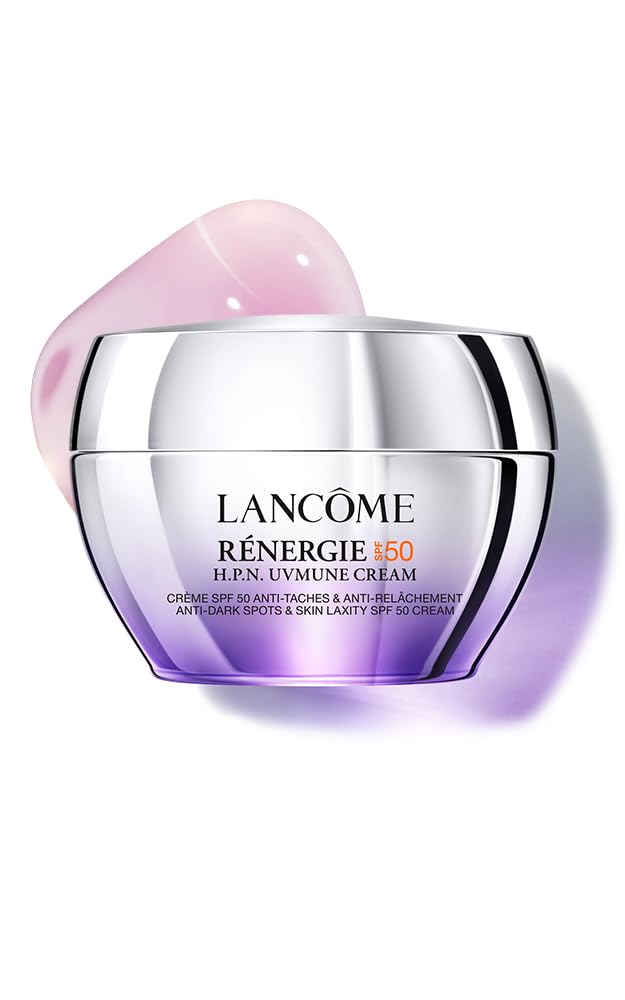 Lancôme Rénergie H.P.N. UVMUNE SPF50 Cream, Anti-Ageing Day Moisturiser with Sun Protection, Patented Mexoryl 400 with 300-Peptide, For All Skin Tones, 50ml
