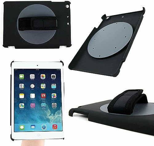 BIDcreations   Funda de mano giratoria para Apple iPad y correa de mano ajustable, para iPad Air (16 GB, 32 GB, 64 GB, 128 GB, 256 GB), perfecto para viajar en el tren o enseñar (Apple iPad Mini 2)