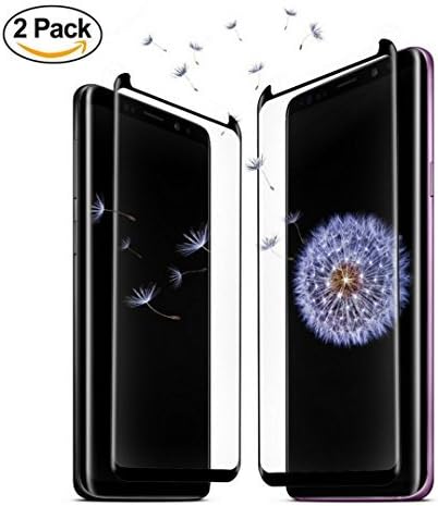 Galaxy S9 Plus Screen Protector - Tempered Glass Shield Full Coverage 3D S9 Plus Case Friendly Accessories for Samsung Phone S9 Plus + Ebook