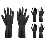 usefulbeauty 3 pares Guantes De Teñido Capilar - Guantes De Coloración Del Cabello Negro Látex - Guantes Para Coloración Del Cabello Accesorios Para Salón Baber