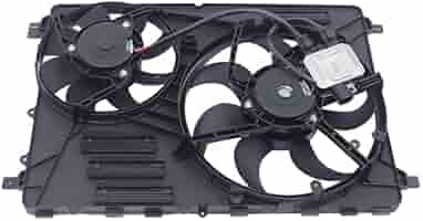 Dual AC Condenser & Radiator Cooling Fan For Volvo S80, V60, V70, XC60, XC70 (2008-2016)