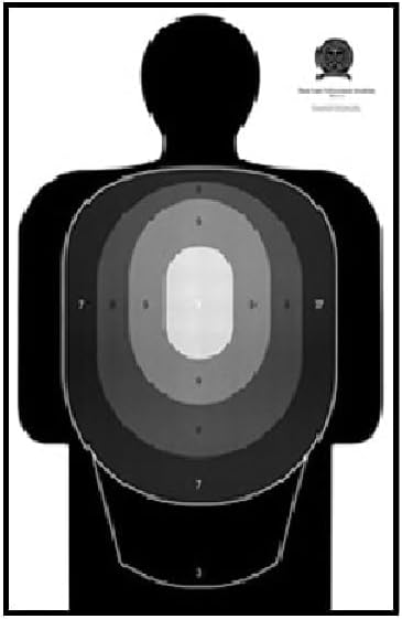 Washington State Criminal Justice Training Center Target Silhouette Black & Gray Size: 24" x 36"