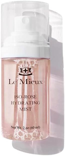 Le Mieux Skincare Iso Rose Hydrating Mist - Hydrating Face Mist with Minerals & Bulgarian Rose Water - Soothing Facial Spray for Calming & Hydrating Irritated, Dry Skin (2 oz / 60 ml)