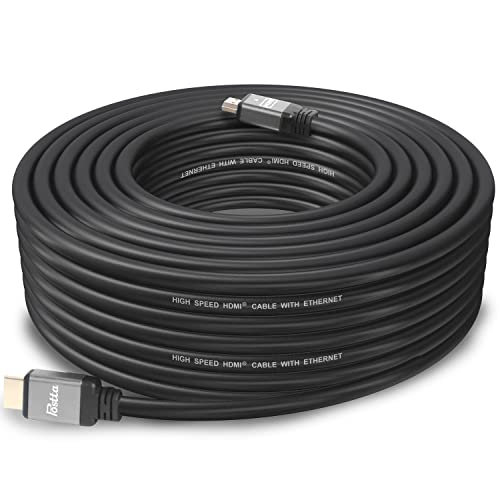Postta Hdmi Cable(40 Feet) Hdmi 2.0V Support 4K 2160P,1080P,3D,Audio Return And Ethernet - 1 Pack(Grey) #TOP7