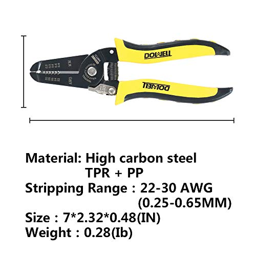 Dowell 22-30 Awg Wire Stripper Wire Stripping Tool Wire Cutter And Multi-Function Hand Tool，Professional Handle Design And Refined Craftsmanship. #TOP7