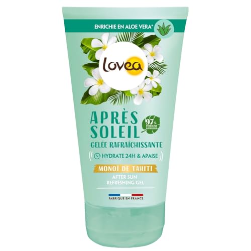 LOVEA - Après Soleil Lait Prolongateur De Bronzage - Visage & Corps - Monoï De Tahiti - Hydrate, Apaise & Sublime Le Bronzage - 99% D'Origine Naturelle - Vegan - Fabriqué En France - 150 ml