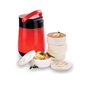 Oliveware Jumbo Lunch Box – 4 Containers | Full Set Office Use | Insulated Body | Leak Proof | Full Meal & Easy to Carry…