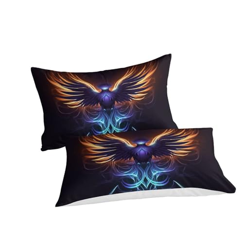Housse de couette Phoenix résistante à la décoloration pour lit single