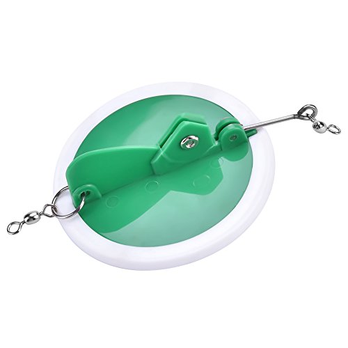 Alomejor Conector de Pesca de Acero Inoxidable Conector de Pesca de ángulo Ajustable Conector de Disco Redondo para Pesca al Aire Libre(10.7cm)