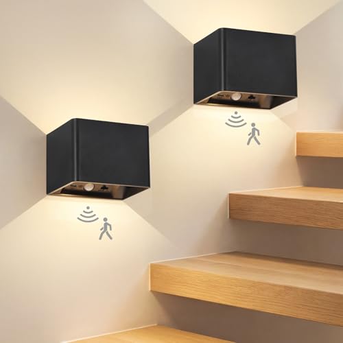 Aplique de pared interior con sensor Kimjo: lámpara LED recargable 5400mAh sin cables