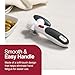 Zyliss Lock N' Lift Can Opener with Lid Lifter Magnet - Manual Opener with Locking Mechanism - Easy-to-Turn - Magnetic Can Opener - White/Gray