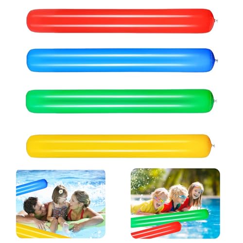4 Stück Schwimmnudel, Bunte 105cm/ 35.43 in Schwimmhilfen für Poolnudel...