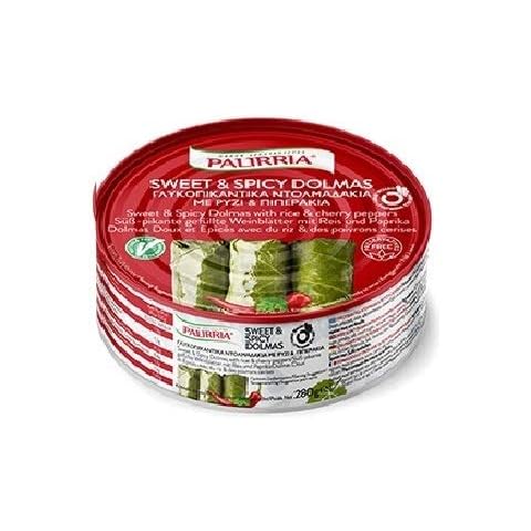 Palirria Stuffed Vine Leaves Sweet & Spicy Dolmas Pack of 2 Cover