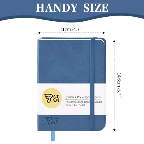 Image of 5.7x4.1in Hardcover Blank Sketchbook for Drawing 180gsm 96Pages,Dark Blue