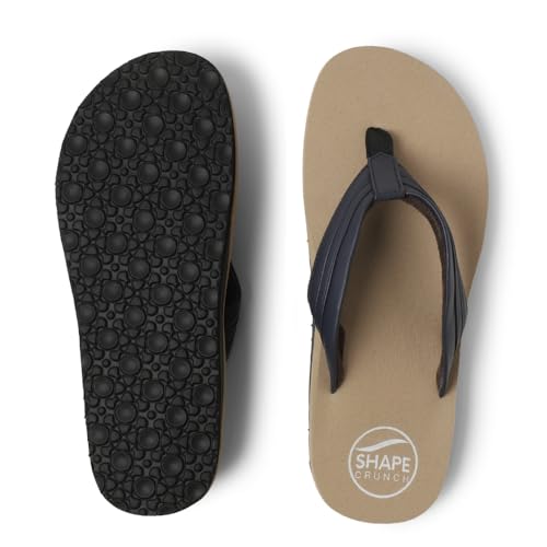 Image of SHAPECRUNCH Arch Support Slippers for Men - Ortho Slippers with MCR Sole to Reduce Pressure on Feet, Joints, and Back