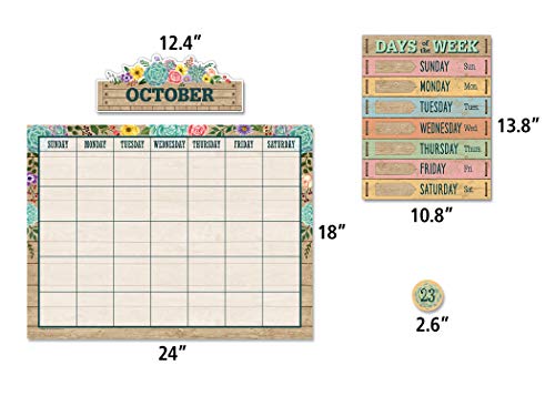 Teachercreatedresourcesrusticbloomcalendarbulletinboardset  Urban Country Home Decor Teacher created resources rustic bloom calendar bulletin board set  urban country home decor