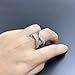 rgwtgkyh Gold and Silver X Ring for Women Mixed Metal Ring Cubic Zirconia Rings Unique Criss Cross Promise Ring Non Tarnish Fashion Statement Knuckle Rings Jewelry Gifts (9, gold&silver)