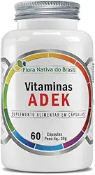 Vitaminas ADEK 60 Cápsulas Flora Nativa do Brasil