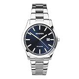 Sekonda Men's Classic Stainless Steel Bracelet Watch with Blue Dial 1943