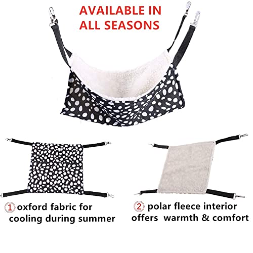 Image of Litewoo Pet Cotton Hammock, Hanging Bed Warm Hammock Swing for Bird Parrot Rat Sugar Glider Chinchilla Squirrel Guinea Pig