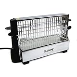 Tostador Vertical de Halógeno de 500W - Para Cualquier Tipo de Pan - Permite Tostar hasta 4 Rebanadas de Pan - Patillas Abatibles - Fácil de Usar - Silvano