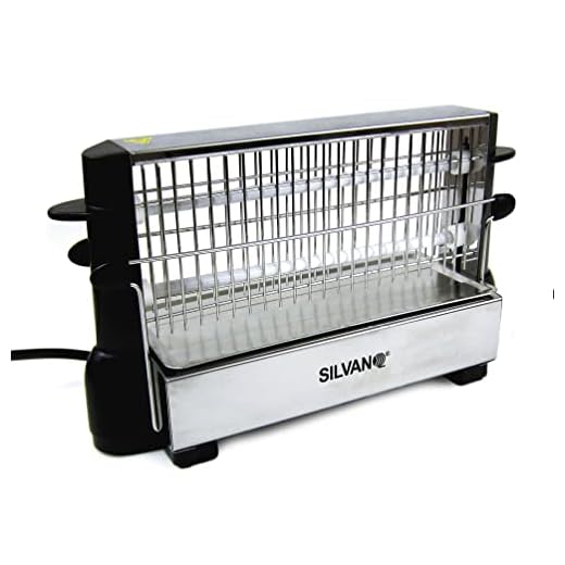 Tostador Vertical de Halógeno de 500W - Para Cualquier Tipo de Pan - Permite Tostar hasta 4 Rebanadas de Pan - Patillas Abatibles - Fácil de Usar - Silvano