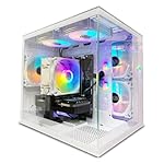 suevery Desktop Computers,16G RAM,512GB NVMe SSD,Core i5-12400F,RTX 3050 6G,Prebuilt Gaming PC,Tower Computer Gamer White WiFi 6 Home (512, GB) - Image 5