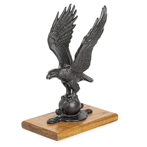 Estatua de águila voladora de hierro fundido para decoración miniatura 1