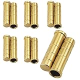 DGHAOP 12pcs Copper Insert Arrow Fit ID 0.244" Carbon Fiberglass Arrows Shaft Archery DIY for Huntin