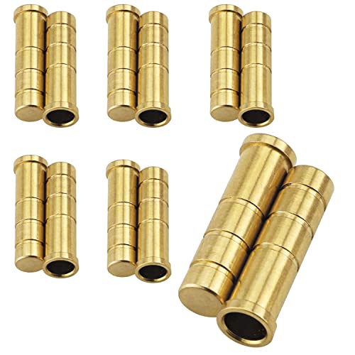 Dghaop 12Pcs Copper Insert Arrow Fit Id 0.244" Carbon Fiberglass Arrows Shaft Archery Diy For Hunting Archery Arrow Shaft 50Gr #TOP4