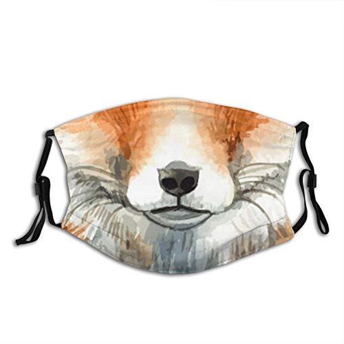 Prientomer Funny Mouth Fox Face Mask, Decorative|Adjustable, With 2 Filters For Men And Women Balaclava Bandana Cloth #TOP6