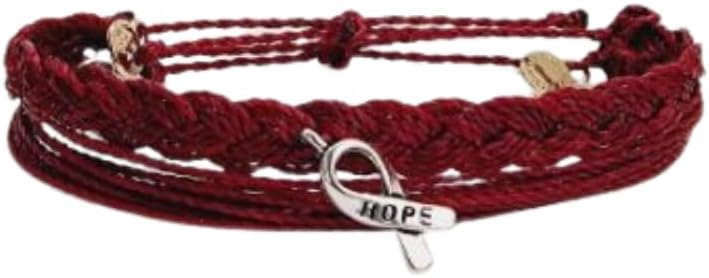 Pulsera de concientización de mieloma múltiple, en apoyo de seres queridos que luchan contra el cáncer, dije con logotipo dorado de la marca