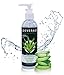 Produktbild Aloe Vera Gel 98.45% Pur - für Gesicht, Haare und Körper - Natürliche, beruhigende und pflegende Feuchtigkeitscreme - Ideal für trockene, strapazierte Haut & Sonnenbrand
