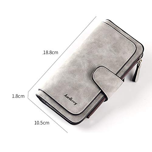 Multi-card Wallet for Women Leather Clutch Purse Long Ladies Credit Card Holder Organizer Travel Purse3