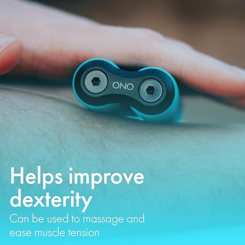 Image of ONO Roller - Handheld Fidget Toy for Adults | Help Relieve Stress, Anxiety, Tension | Promotes Focus, Clarity | Compact, Portable Design (Teal, Full Size - ABS Plastic)