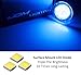 iJDMTOY Ultra Blue LED Under Side Mirror Puddle Lights Compatible With Ford F150 Raptor Edge Explorer Flex, Lincoln Navigator Mark LT MKX etc. (Powered by 18 pcs White SMD LED Lights)