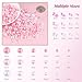 80g Flatback Pearls and Rhinestones for Bedazzling, Pink White Mixed Size 3-10mm Resin Rhinestones and Half Pearls for Crafting, Nail Art and Grad Cap Decoration with Tweezers and Pickup Pencil