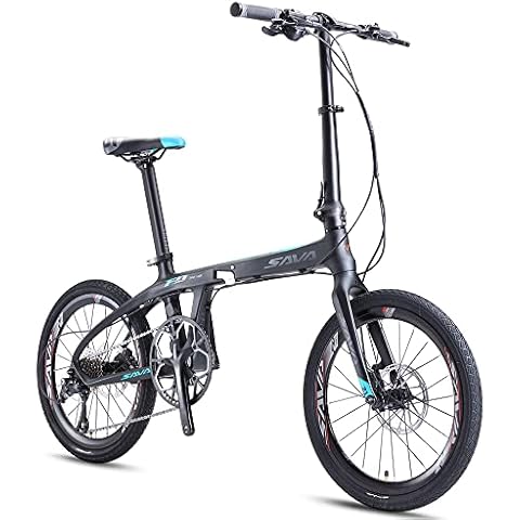 SAVADECK Z1 Klappfahrrad 20 Zoll Kohlefaser Klapprad Faltrad Klappfahrräder Mini Compact City Fahrrad Cover