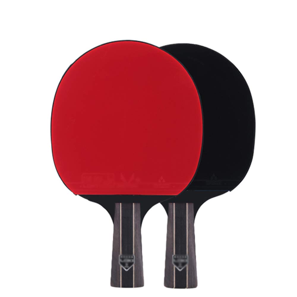 Tischtennisschläger-Set, 5-Sterne-Profi-Ping-Pong-Schläger, geeignet für Schulen, Familien, Sportvereine/Doppelschläger/Kurzgriff