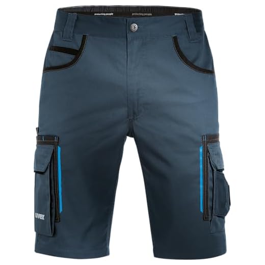 Uvex Tune-Up Arbeitshosen Männer Kurz - Shorts für die Arbeit - Dunkelblau - Gr 33W/Etikettengröße- 50