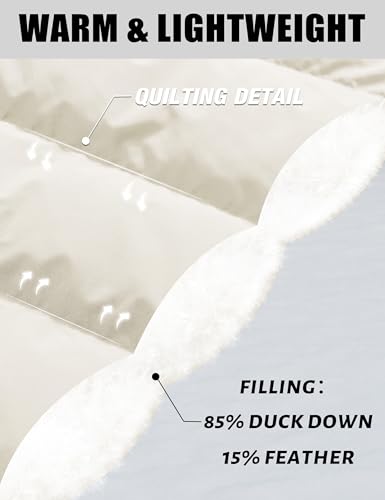 YUCOLEN Womens Down Puffer Jacket Winter Warm Hooded Coats for Women Quilted Lightweight Zip Up Snow Coats4