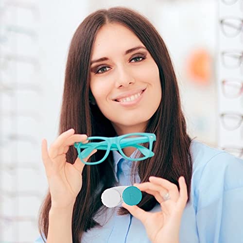 12Pcs Colorful Contact Lens Case, Contact Lens Immersion Kit, Leak-Proof Packaging, Suitable For Outdoor Mini Contact Lens Case Screw Top #TOP5