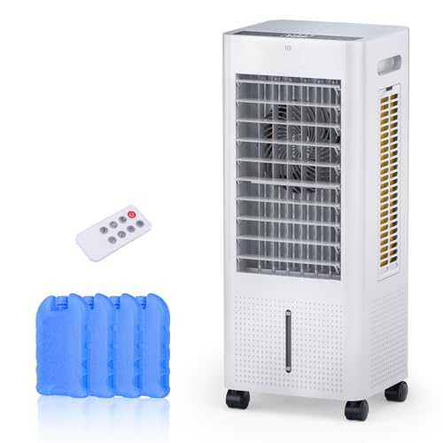PNTCK 3-IN-1 Evaporative Air Cooler with Remote & Timer, 2.1Gal Tank, 3 Modes for Large Room, Home Office, Bedroom