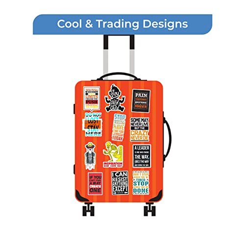 Clickedin - 50 Pieces Motivational Quotes Stickers, Vinyl Perfect for Laptop, Phone, Scrapbook Art N Craft, self Adhesive