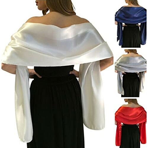 Satin Bridal Bridesmaid Wedding/Prom Shawl/Stole/Wrap/Bolero/Pashminas/Cover Up3