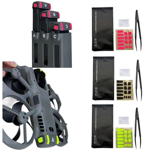 For DJI Avata 360 ��p �X�e�b�J�[ �X���b�v�h�~ �O���b�v�A�b�v �X�e�b�J�[�L�b�g �ϖ��� �y�� ����~�� �o�b�e���[ �ԍ��Ǘ� �ȒP�\��t�� �͂����� �ڒ��� �N���[�j���O�L�b�g�t�� for DJI Avata 360�p �A�N�Z�T���[