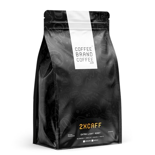 Double Caffeinated Extra-Light Roast Flavored Natural Sugars Ground Coffee Matured with Herbal | Blueberry, Vanilla, Raisin, Fruity | Sweetness, Spice, Fruitiness, And Nuttiness | 12 Oz