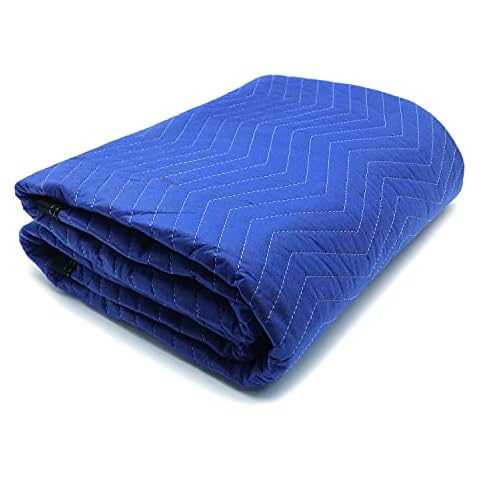XKH- Heavy Duty 1pc Thick Furniture Moving Packing Blanket 72X80, Quilted Lift Shipping Supplies Secure Protecting Furniture Pads [P/N: ET-HOME004 X1PC-BLUE] Cover
